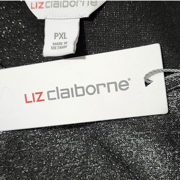 Liz Claiborne Black Long Sleeve Blouse - Picture 6 of 7